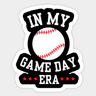 Funny In My Baseball Ball Game Day Era Cool Baseball Player Boys Girls Kids Sticker